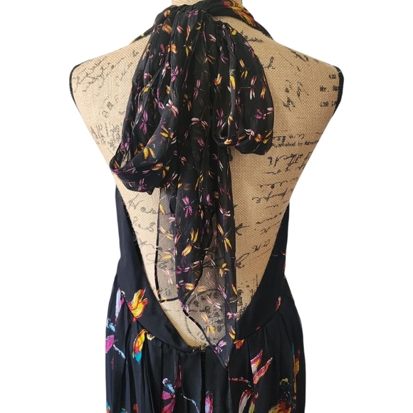 DVF Diane Von Furstenberg Justine Dragonfly Jumpsuit V-neck - Large - Picture 11 of 14